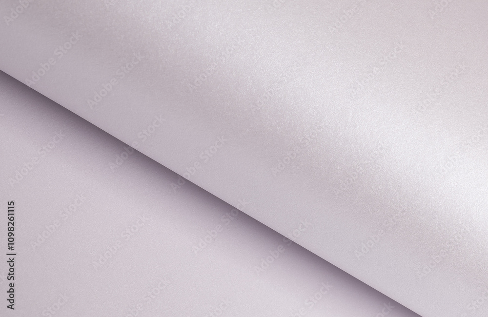 Poster Pastel paper background with a smooth, glossy surface and subtle satin sheen. Featuring delicate folds and a soft gradient, it offers a luxurious, modern design perfect for stylish