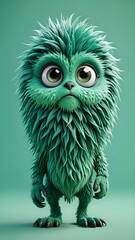 Obraz premium A cartoon animal with big eyes