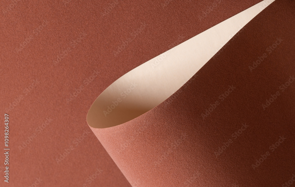 Poster terracotta velvet texture background with a soft matte finish. rich, reddish brown material with a s