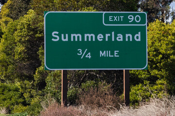 Summerland California Sign