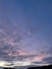 Fototapeta premium purple sunrise over the mountains