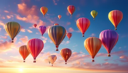 Obraz premium hot air balloons in sky