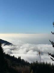 Fototapeta na wymiar clouds over land
