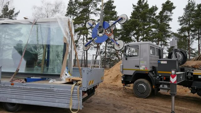 Start of work at the construction site.