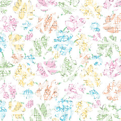 Vector seamless pattern. Modern stylish abstract texture. Repeating geometric  from striped elements.