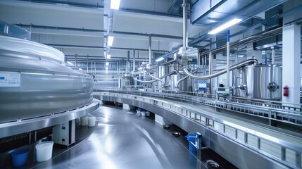 Modern Industrial Beverage Production Line