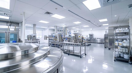 Obraz premium Advanced Industrial Laboratory with Modern Equipment