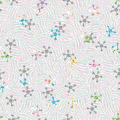 Hand drawn striped seamless pattern with brushstrokes tiling. Abstract freehand texture for print