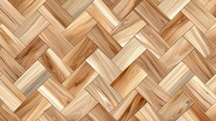 Wooden herringbone pattern, brown tones, textured surface.