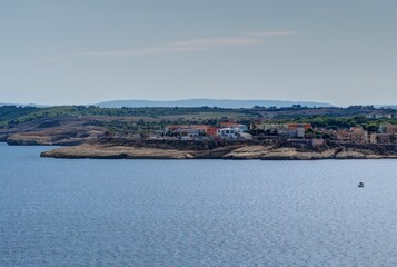Vue de Porto Torres en Sardaigne en Italie