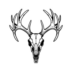 Deer Skull Vector Deer Skull silhouette 