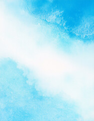 Abstract Blue Watercolor Wash Background Texture