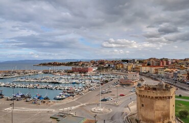 Obraz premium Vue de Porto Torres en Sardaigne en Italie