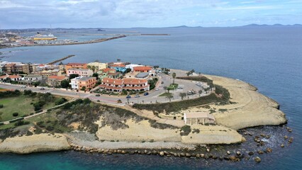 Vue de Porto Torres en Sardaigne en Italie