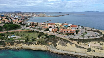 Vue de Porto Torres en Sardaigne en Italie
