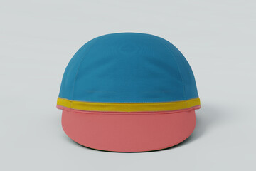 Snapback multicolor cycling caps isolated image option 7