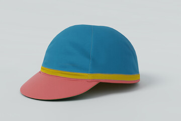Snapback multicolor cycling caps isolated image option 5