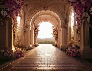photo background romantic archway backdrop for photography 