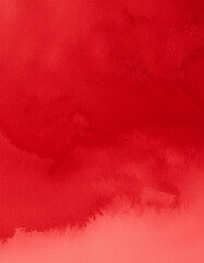 Abstract Red Watercolor Wash Background Texture Crimson Scarlet Gradient Design