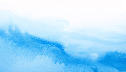 Obraz premium Serene Blue Watercolor Wash Background Texture Abstract Art Design