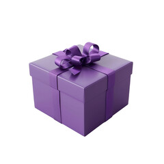 Obraz premium Purple Gift Box with Bow