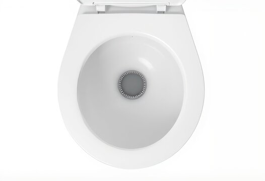 A clean toilet A shot of a toilet bowl and seat on a white backg