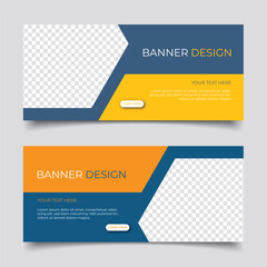  Modern business banner abstract design. Clean simple creative background vector template design