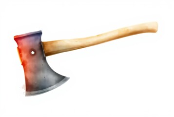 Soft Axe An axe with soft blended edges creating a watercolor ef