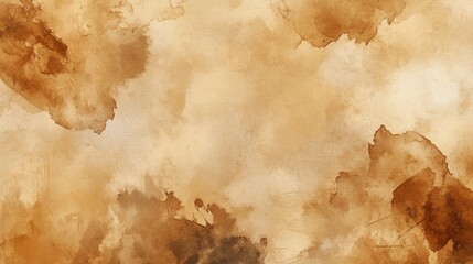Fototapeta premium Abstract Watercolor Background with Brown and Beige Hues