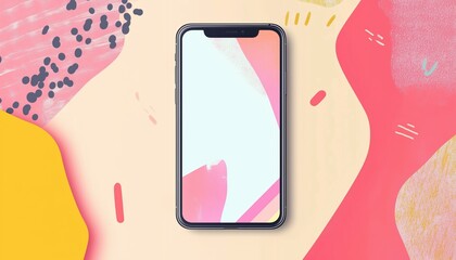 Memphis Style Instagram Stories Template For Multiple Uses: Landing Page, Website, Mobile App, Poster, Flyer, Coupon, Gift Card, Smartphone, Web, And Wallpaper.