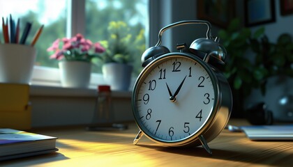 Naklejka premium 3d Calendar With Marked Dates And Time For Event Reminders: Featuring 3d Clock, Alarm Clock Render, Schedule Appointments, And Holiday Planning.