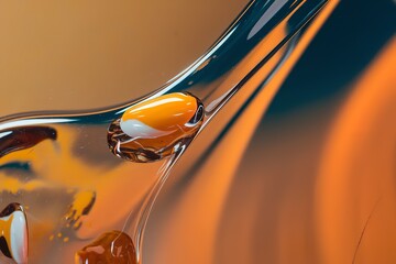 A clear smooth orange background