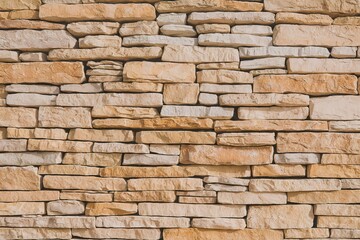 Obraz premium A close-up view of a stone wall