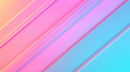 Fototapeta premium Colorful digital background with parallel lines pattern, vaporwave aesthetics vibes, 90's pop neon colors. 