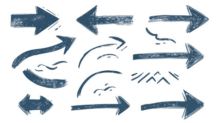 Arrow Vector Collection: Modern, Curved, and Directional Icons in Red, Black, and White
