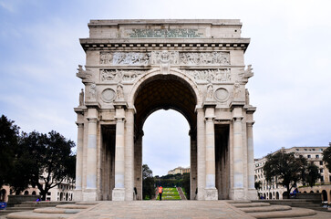 Fototapeta premium The city of Genoa, Italy