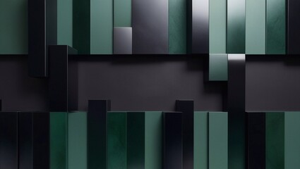 Elegant luxury green and black background texture