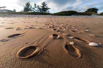 A photo of brown sand
