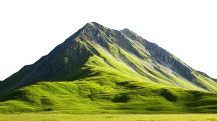 Fototapeta premium Majestic Mountain Landscape with Lush Green Grass