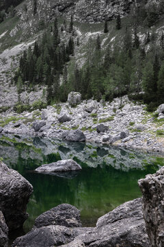 Rocky mountain lake