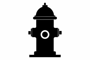 Fototapeta premium Fire Hydrant icon, Fire hydrant silhouette vector illustration