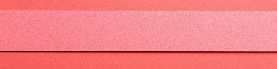Fototapeta premium A Close-Up of a Pink Textured Surface with a Lighter Shade of Pink Strip , Smooth Banner Design