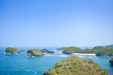 Naklejka premium island in the ocean