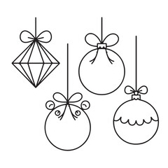 Doodle christmas  element set