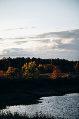 Landscape of autumn nature.