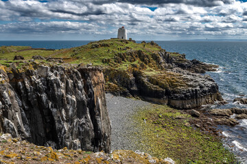 Coast At The Seabird Nature Reserve Isle Of May In The Firth Of Forth In The Atlantic Ocean Near...