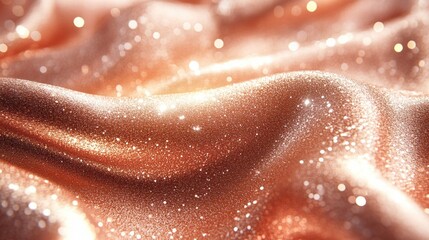 A gold fabric with glitter on it