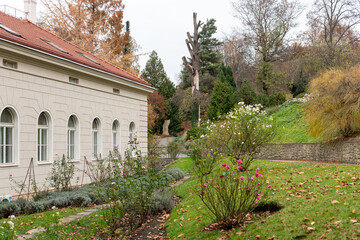 Naklejka premium The oldest operating garden in the Czech Republic and one of the three major botanical gardens in Prague. The garden covers an area of ​4 hectares. It is visited by about 100,000 visitors annually.