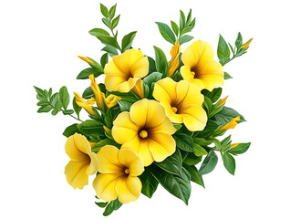 Fototapeta premium Vibrant yellow flower arrangement nature's beauty floral art indoor decor close-up view aesthetic serenity