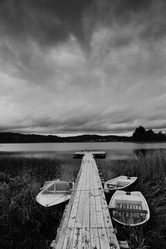 boat on the lake
